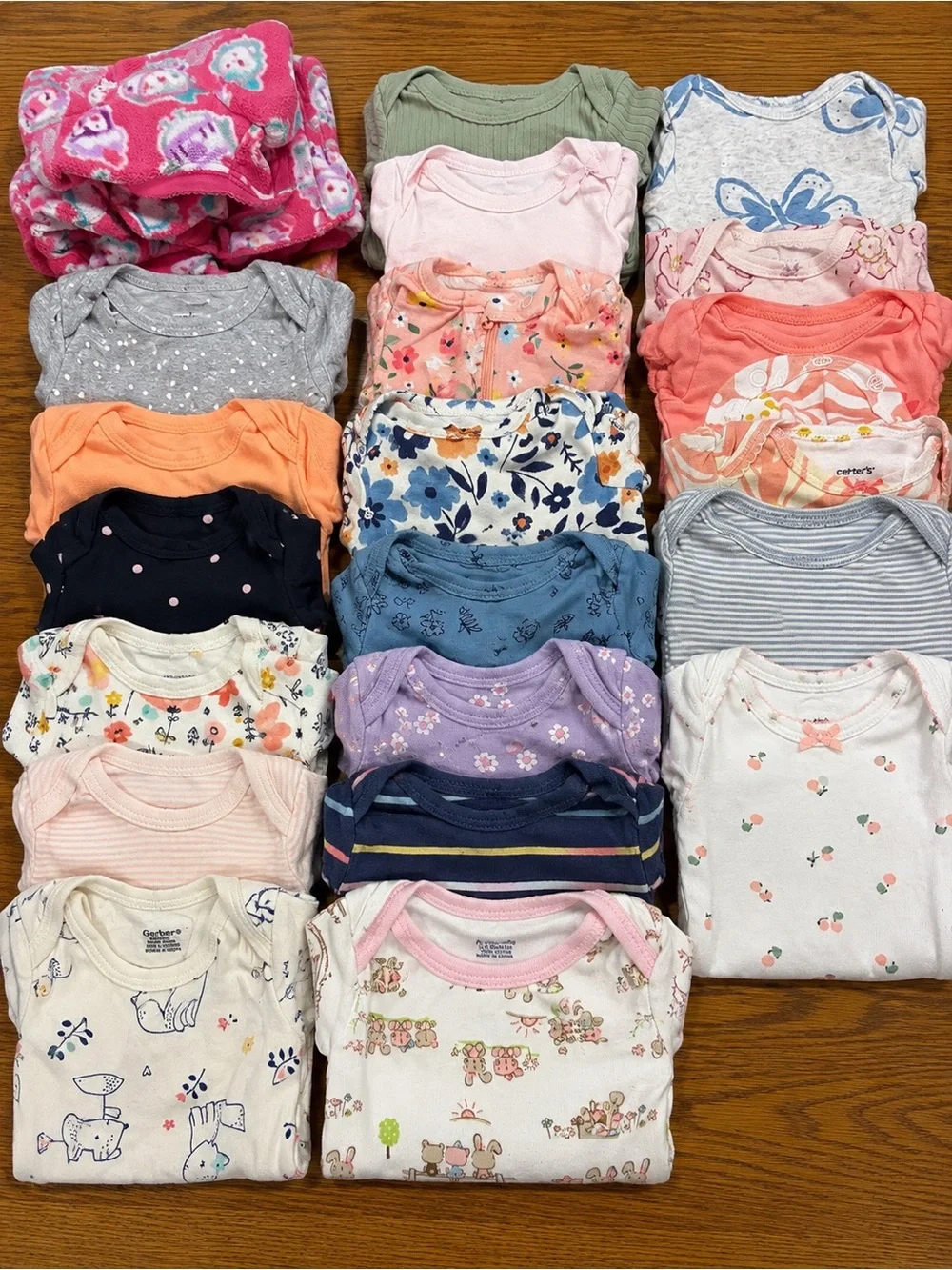Baby Footed Sleepwear Set - Mixed Colors by